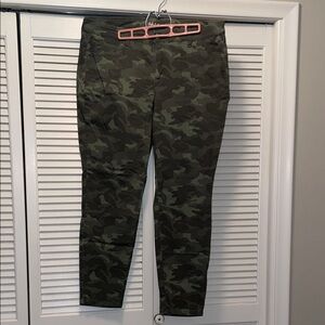 Style & Co. Green  Camouflage curvy Skinny Leg Pants, Size 16